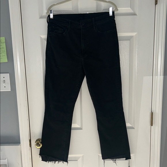Mother denim Black Frayed Hem Jeans size 32 - Picture 1 of 3